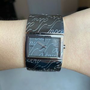 ‼️ Unique DKNY ‼️ scripted cuff watch